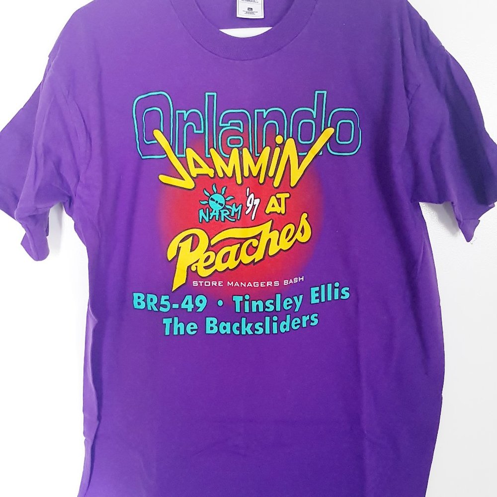 BR5-49 Band Shirt Sz XL Vintage Rockabilly Country Music Peaches Records